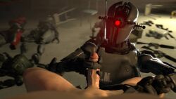 1boy 1girls 3d 3d_animation animated artist_request assaultron assaultron_(fallout) athletic_female dextrosfm dominant_human dominant_pov fallout female handjob human human_penetrating light-skinned_male male/female no_sound p.a.m. robot robot_arm robot_girl robot_humanoid sfm source_filmmaker source_request tagme video