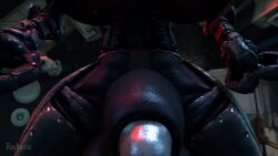 3d animated assaultron balls big_balls big_breasts big_penis fallout fallout_4 futa_on_male futanari kl-e-0 kleo_(fallout) oral pov rayhuma robot robot_futa sfm source_filmmaker taker_pov