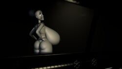 3d 3d_(artwork) 3d_model ballora ballora_(fnafsl) ballora_(spiderjunior10) big_breasts big_nipples blue_hair female five_nights_at_freddy's five_nights_at_freddy's:_sister_location fnaf hand_on_hip looking_at_viewer pink_eyes scottgames sister_location solo spiderjunior10