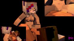 1boy 1girls 3d animated big_breasts female gray_hair mine-imator minecraft naked purple_eyes red_eyes riding sex tagme xxtrixie_(xxtrixieggman9) xxtrixieggman9