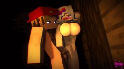 1boy 1girls 3d animated big_breasts female gray_hair mine-imator minecraft naked purple_eyes red_eyes sex tagme xxtrixie_(xxtrixieggman9) xxtrixieggman9