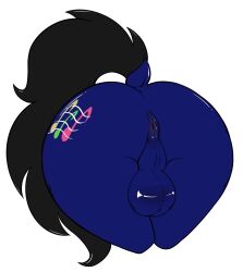 anus ass balls bohohon butt_heart cutie_mark equid equine friendship_is_magic genitals hasbro hi_res horn horse humanoid male male/male mammal my_little_pony nude penis pony presenting presenting_anus solo tj_konesky_(dark_blue) unicorn