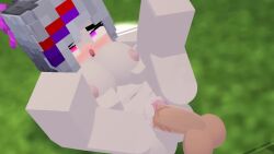 1boy 1girls 3d ahe_gao animated big_breasts big_penis breasts female grey_hair huge_cock male minecraft no_sound penis pink_eyes pussy sex tagme vaginal_penetration video xxtrixie_(xxtrixieggman9)