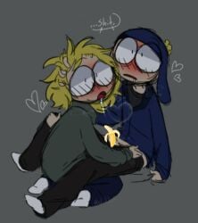 caught colored craig_tucker craig_x_tweek fanart gay south_park tweek_tweak tweek_x_craig yellow_hair