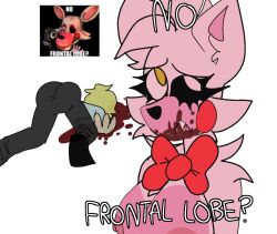 anthro areola areolae big_ass big_breasts big_butt bite_of_87 bleeding blonde_hair blood blood_on_mouth blood_puddle death five_nights_at_freddy's five_nights_at_freddy's_2 furry gore humor jeremy_fitzgerald male_death mangle_(fnaf) meme no_bitches?_(meme) pink_fur scottgames sharp_teeth tagme two_tone_fur uniform white_fur yellow_eyes