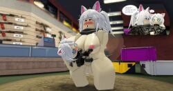 3d ahe_gao anti_(phantom_forces) balls cat_ears fumo_plush futanari gun hi_res intersex living_doll phantom_forces plush plushie roblox roblox_game robloxian selfcest source_request tagme toarr34