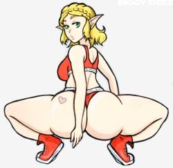 1girls anaconda_pose big_ass biggy_deez bleached bleached_clothing breath_of_the_wild heart_tattoo light-skinned_female light_skin nintendo pointy_ears princess_zelda queen_of_hearts raceplay squatting tears_of_the_kingdom the_legend_of_zelda white_female zelda_(tears_of_the_kingdom)