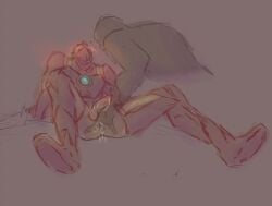 anal_fingering anon blush gay iron_man male male_only marvel marvel_cinematic_universe sketch sourcrowt suit tony_stark yaoi