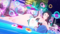 1girls 3d barbara_parker bikini little_witch_academia loluncc pool tagme