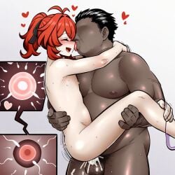 ai_generated blush cum cum_in_pussy cuntboy cuntboy/male cuntboysub dark-skinned_male dark_skin diluc_(genshin_impact) dreson fertilization genshin_impact impregnation interracial intersex male pussy sex vaginal_penetration vaginal_sex