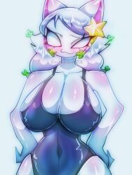 breasts catsy_the_catshark female female_only monpopo358 oc tagme tagme_(character) thighs white_background