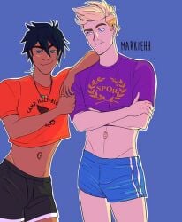 2boys gay jason_grace male_only markiehh percy percy_jackson percy_jackson_and_the_olympians