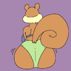 1girls ass big_ass big_breasts big_butt bikini brown_fur brown_hair bubble_butt female female_only fur furry hourglass_figure huge_ass huge_breasts motion_lines nickelodeon qoolguyart sandy_cheeks spongebob_squarepants squirrel straight_hair tagme wide_hips