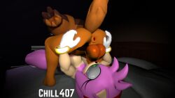 2futas 3d 69 amy_rose anthro bed chill407 face_fucking fellatio female futa_on_futa futa_only futanari sega sonic_(series) sonic_the_hedgehog_(series) source_filmmaker sticks_the_badger sticks_the_jungle_badger throat_swabbing