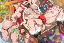 2019 ass bara big_ass bulge christmas gay hairy male male_only muscles muscular spread_legs zoroj