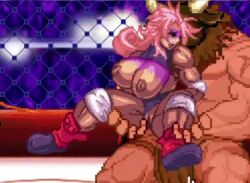 1girls 2d animated big_breasts blowjob bouncing_breasts breasts brown_body cum cum_in_pussy cum_inside fight fighting final_fuck forced fucked_silly huge_breasts large_breasts long_video longer_than_one_minute m.u.g.e.n minotaur_(mugen) mp4 muscular_female music oral pink_hair pixel_art s_berry_(final_fuck) sex sound straight tagme vaginal_penetration video wrestler