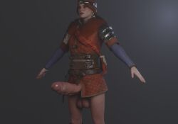 1futa 3d a-pose asserting_dominance big_penis blender cd_projekt_red cerys_an_craite futa_only futanari light-skinned_futanari lord_breastish penis the_witcher_(series) the_witcher_3:_wild_hunt