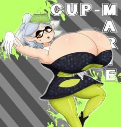 alternate_breast_size big_breasts bouncing_breasts breasts_bigger_than_head busty cleavage female female_only gigantic_breasts huge_breasts hyper hyper_breasts inkling marie_(splatoon) nintendo solo solo_female splatoon squid_sisters tagme top_heavy touhoufan