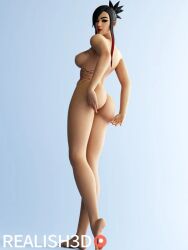 nude nude_female posing realish3d sierra_(fortnite)