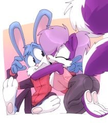 bigdad buster_bunny fifi_la_fume male purple_fur tiny_toon_adventures