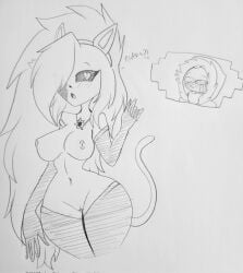 boobs cat_ears cat_tail female fruitynsfw sans undertale undertale_fanfiction