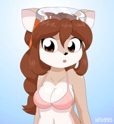 2016 2d 5_fingers alfa995 animated animated_png anthro areola biped black_nose blinking blush boob_drop bouncing_breasts bra bra_lift breasts brown_body brown_eyes brown_fur brown_hair cervid cleavage clothed clothing clothing_lift deer deer_girl doe_(alfa995) eyelashes eyewear female female_only fingers flashing frame_by_frame fur furry furry_only goggles hair half-closed_eyes hi_res long_hair looking_at_viewer mammal mostly_nude narrowed_eyes nipples open_mouth png short_playtime simple_background smile solo solo_female standing swimwear tan_body tan_fur tongue tongue_out underwear white_body white_fur