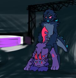 absurd_res anthro carneline_(kaiju_paradise) duo female furry gootraxian hi_res kaiju_(kaiju_paradise) kaiju_paradise karkow male male/female roblox roblox_game source_request tagme