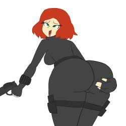 big_ass big_butt black_widow_(marvel) huge_ass huge_butt looking_at_viewer marvel natasha_romanoff protorepulsive repulsiveproto showing_ass