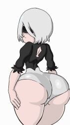 1girls 2d 9:16 android_girl animated ass ass_focus back_view big_ass black_blindfold blindfold dat_ass gif huge_ass large_ass looking_back lotikmac nier:_automata no_sound pale-skinned_female shorter_than_10_seconds simple_background solo_female solo_focus tagme thick_ass thick_thighs vertical_video video voluptuous white_background white_body wide_hips yorha_2b