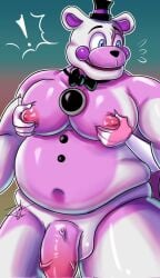 ambiguous_gender animatronic anthro anthro_only anthrofied balls bara bara_tits bear big_breasts big_penis black_nose blue_eyes bow_tie bowtie breasts chubby chubby_anthro chubby_male erect erect_penis erection five_nights_at_freddy's five_nights_at_freddy's:_sister_location flaccid flaccid_cock flaccid_penis funtime_foxy_(fnaf) funtime_foxy_(fnafsl) funtime_freddy_(fnafsl) gay grabbing_breasts hat jadysilver machine male male_focus male_only man_boobs naked naked_male nipples nude nude_male penile penis pink_body pink_ears pink_penis pink_skin robot smile smiling testicles top_hat two_tone_body two_tone_ears two_tone_skin white_body white_ears white_skin wide_hips