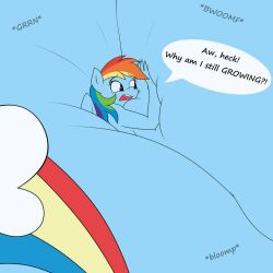 anthro big_breasts blue_body breast_expansion breasts female female_focus female_only funble_(artist) huge_breasts hyper_breasts my_little_pony my_little_pony_friendship_is_magic rainbow_dash_(mlp) straight_hair