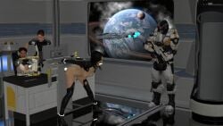 3d bondage forced machine mass_effect miranda_lawson zjera3d