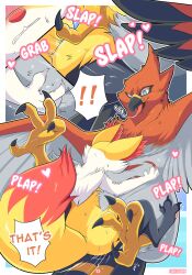 anthro anthro_on_feral ari_the_talonflame ass avian bath bird bodily_fluids braixen canid canine cloacal cloacal_penetration comic digitigrade drooling duo ear_tuft ellie_the_braixen english_text faceless_male feral fluffy fluffy_tail fox girly heart hi_res looking_pleasured male mammal nikkibunn nintendo onomatopoeia page_23 penetration pokémon_(species) pokemon pokemon_(species) saliva secretly_loves_it sex size_difference small_dom_big_sub sound_effects spread_legs spreading sweat talonflame talons text tuft video_games wide_hips zoophilia