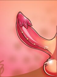 anthro ball_tuft balls big_penis furry_balls genital_piercing genitals glistening glistening_genitalia glistening_penis gold_piercings hyaenid male mambo_(jyniko) mammal penis penis_piercing piercing pink_penis scaled_penis solo steph_chan tuft