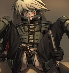 anus bad_pixiv_id blush danganronpa danganronpa_v3 ichizero kiibo looking_down robot robot_humanoid smooth_skin solo spread_legs tagme