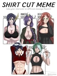 ahe_gao big_breasts black_hair brunhild_(shuumatsu_no_valkyrie) chun_yan_(shuumatsu_no_valkyrie) genderswap_(mtf) green_eyes green_hair hrist_(shuumatsu_no_valkyrie) loki_(shuumatsu_no_valkyrie) long_hair purple_eyes purple_hair randgriz_(shuumatsu_no_valkyrie) red_hair rule_63 shuumatsu_no_valkyrie