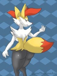 1girls anthro ass braixen female female_only fox furry jessthemess looking_at_viewer nintendo pokémon_(species) pokemon pokemon_(species) solo