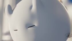 3d angel_(otalewda) animated bangs choker clouds cum cum_drip female grinding halo huge_cock licking nipple_piercing no_sound original original_character otalewda short_hair size_difference sky unusual_penis video white_hair white_skin wings