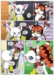 bbmbbf comic comic_page digihentai digimon female gatomon gatomon_in_heat_3 male mikemon palcomix