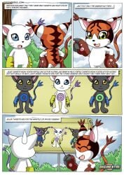 bbmbbf blackgatomon comic comic_page digihentai digimon female gatomon gatomon_in_heat_3 male mikemon palcomix