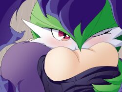 1boy 1girls 4:3 big_breasts blush breast_grab breast_play breast_squish breast_sucking breastfeeding breasts clothed clothing dress duo female female_human female_pov first_person_view gardevoir girly hand_on_breast hex_maniac human humanoid interspecies male male/female male_gardevoir mammal nintendo partially_clothed pokémon_(species) pokemon pokemon_(species) pokephilia pov squish straight sucking taker_pov video_games youdelightful