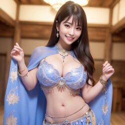 ai_generated asian asian_female belly_dancer belly_dancer_outfit dancer_outfit harem_girl harem_outfit loincloth realistic slave_bikini slave_outfit