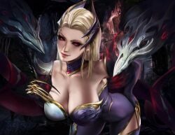 1girls coven_evelynn eclipse_series evelynn female female_focus female_only fl1cs large_breasts league_of_legends solo