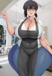 apron asian asian_female ass belly_button big_ass big_belly big_breasts big_hips big_thighs black_apron bottom_heavy breasts brown_eyes brown_hair chainsaw_man child_bearing_hips denim denim_jeans edit edited edited_art fat_ass fat_breasts female fully_clothed gigantic_ass gigantic_breasts gigantic_butt gigantic_hips gigantic_thighs hair_ornament hairclip higashiyama_kobeni huge_ass huge_boobs huge_breasts huge_butt huge_hips huge_thighs jeans mole mole_under_mouth moles pale-skinned_female pale_skin pear_shaped pear_shaped_female rampage0118 scared scared_expression short_hair short_sleeves skin_tight skindentation smile smiling solo t-shirt thick_thighs tight_clothes tight_clothing tight_fit tight_pants tights venus_body voluptuous voluptuous_female voluptuous_teen wide_ass wide_hips