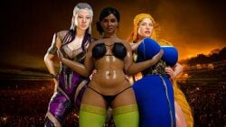 3d 3girls aesir_(norse_mythology) asgardian ass athletic athletic_female big_ass big_breasts blonde_hair blue_eyes bottom_heavy braided_hair breasts bust busty chest cleavage crossover curvaceous curvy curvy_figure deity edenian european_mythology female female_focus fit fit_female god god_of_war god_of_war_ragnarok goddess hair hips hourglass_figure huge_ass huge_breasts human humanoid large_ass large_breasts legs light-skinned_female light_skin long_hair marvel marvel_comics mature mature_female mehlabs midway midway_games milf mortal_kombat mortal_kombat_1_(2023) mother muscular mythology netherrealm_studios norse_mythology norse_runes public_domain queen rio_morales rio_morales_(playstation) royalty santa_monica_studio sif sif_(god_of_war) sindel slim_waist sony_corporation sony_interactive_entertainment spider-man_(series) thick thick_hips thick_legs thick_thighs thighs top_heavy voluptuous voluptuous_female waist white_hair wide_hips