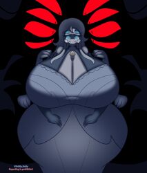 1girls big_ass big_breasts big_butt big_hips blanca_(oddly_bally) breasts_bigger_than_head crying glowing_eyes huge_ass huge_breasts huge_butt massive_breasts massive_butt massive_thighs multi_arm multi_eye multi_limb oddly_bally spider spider_humanoid thick_ass thick_thighs