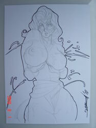 2010 breasts carol_danvers daikon_(artist) female marvel ms._marvel_(carol_danvers) pussy_wedgie tagme