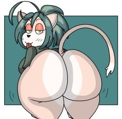 anthro big_ass big_butt cat_girl catgirl crackalacking domestic_cat fate_(trinity-fate62) felid feline felis focus fur furry gigantic_butt gigantic_thighs hashidoodle huge_ass huge_butt huge_thighs looking_at_viewer solo solo_female solo_focus sticking_out_tongue tongue_out