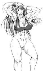 1boy 1girls abs armpits big_penis bonne_jenet breasts censored cleavage cum fatal_fury garou:_mark_of_the_wolves jennie_behrn muscles muscular muscular_female nipples penis pussy shd snk sweat