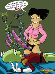 2010 amy_wong bondage female femdom futurama human imminent_rape kif_kroker male penis straight testicles third_horseman toony